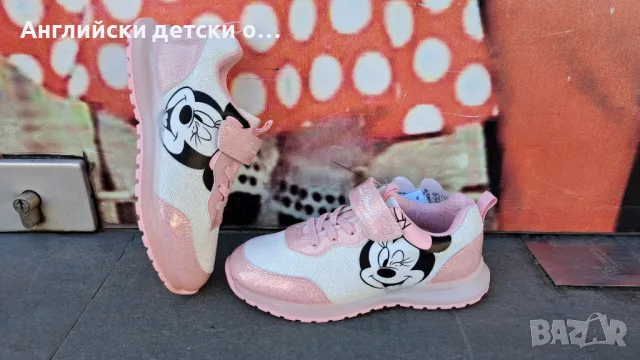 Английски детски светещи маратонки Мини Маус-Disney, снимка 2 - Детски маратонки - 49373124