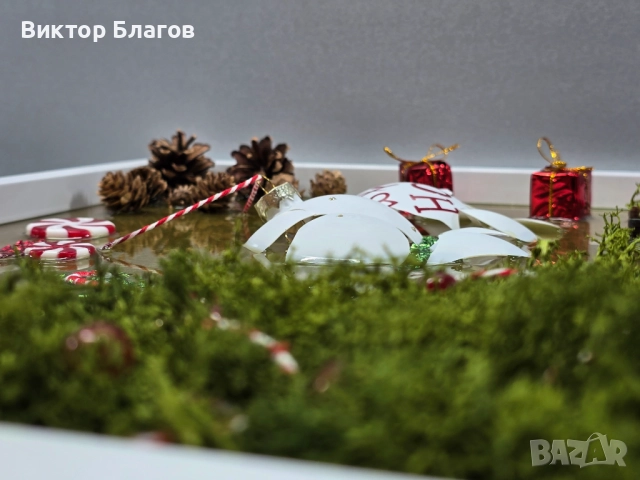 Коледна картина в епоксидна смола, снимка 5 - Картини - 52941557