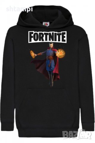 Детски Суитчър/Суитшърт Fortnite Dr Strange,Фортнайт,Игра,Подарък,Изненада,Забавление,Рожден Ден