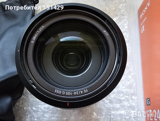 SONY FE 24-105mm f/4 G OSS - Професионален обектив Сони като нов!, снимка 4 - Обективи и филтри - 52926333
