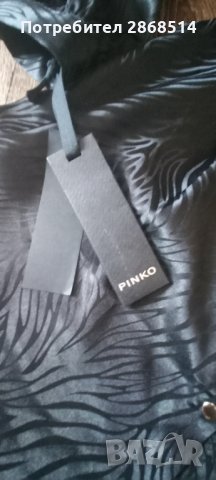 Оригинална дамска рокля PINKO, размер 44, снимка 2 - Рокли - 42863496