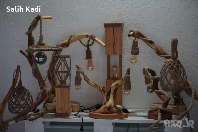 Декоративни осветителни тела ръчно изработени , снимка 4 - Декорация за дома - 49999531