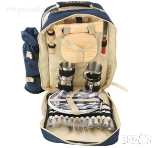 Комплект прибори за пикник в раница, снимка 6 - Спортна екипировка - 29321302