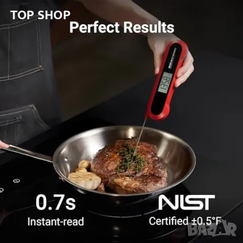Нов Прецизен термометър за готвене месо кухня с въртяща се сонда, снимка 2 - Други стоки за дома - 49804809