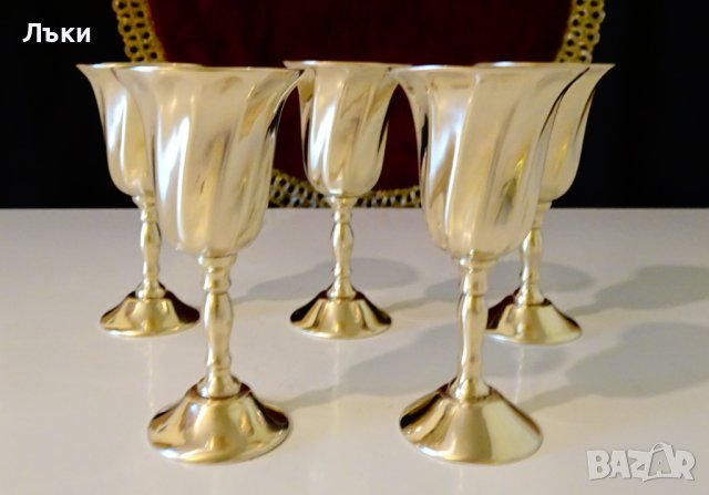Бронзови чаши за ракия,многостен. , снимка 2 - Антикварни и старинни предмети - 38068388