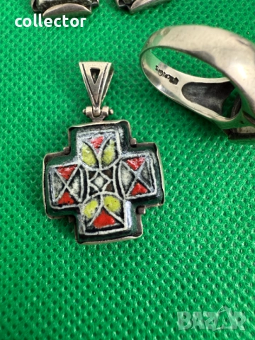 Дизайнерски сребърен комплект - Nikolas. №7592, снимка 7 - Бижутерийни комплекти - 52318525