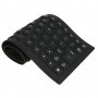 Клавиатура, силиконова, устойчива на заливане, прах и удари, USB Черна - код 0081, снимка 3