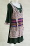Многоцветна рокля от памук с връзка Ian Mosh - 2XL, снимка 3