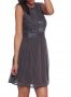 TFNC Нова елегантна рокля в сиво с мъниста къса без ръкав , снимка 2