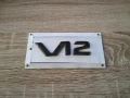 черна емблема Mercedes V12 стар фонт, снимка 4