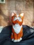 порцеланова статуетка-котка, снимка 1
