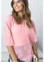 Дамска блуза от шифон в розов цвят F7024, снимка 2