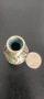 Миниатюрна ваза Клоазоне (Cloisonné) – Китайски емайл, 4.5 см , снимка 2