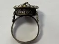 Сребърен възрожденски пръстен, снимка 4
