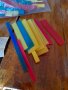 Старо Учебно помагало Пластмасови пръчици за мерене, снимка 3