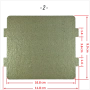 Слюда за микровълнова печка лист и профилирана [11.6 x 6.5] , [9.9 x 10.8] / , снимка 3
