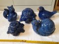 Фигури на животни от син немски порцелан   17/1, снимка 1