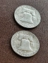 1/2 долар 1954 и 1963 год, сребро, тегло 12.50 гр, проба 900/1000, снимка 2