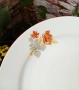 БГ порцеланови чинии Оранжева роза , снимка 5