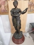 ЦАМ статуетка 48см-3кг/стара метална скулптура/метална фигура на жена-музикантка, снимка 9