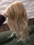 дълга качествена руса перука, снимка 1 - Аксесоари за коса - 44293373
