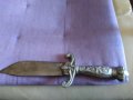 Стар нож от соца 290х160мм калъф естествена кожа, снимка 6