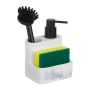 Диспенсър с гъба и четка Mercado Trade, За кухня, Бял, снимка 3