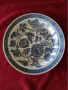 Антикварна колекционерска порцеланова чиния. Ridgway Ironstone Blue and White China Jacobean, снимка 1