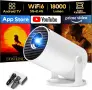 Нов Смарт Мини Прожектор Akiyo O2 (Android 14, Wi-Fi 6, Bluetooth 5.4, 180° Въртене)  , снимка 1