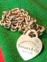 TIFFANY & Co. ШАРМАНТНО БУТИКОВО СРЕБЪРНО КОЛИЕ ЧОКЪР ЛАНЕЦ СРЕБРО 925 ТИФАНИ с БЯЛА ПОЗЛАТА 50058, снимка 2