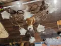 класически таванен полилей (луна / плафониера) с 5 светлини. , снимка 3