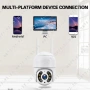 8MP Ultra HD Камера с ICSEE APP. WiFi и LAN свързваWiFi и LAN свързване. Куполна PTZ IP Wi-Fi CAMERA, снимка 12