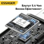 Essager Bluetooth 5.4 FM трансмитер за кола, безжичен аудио адаптер ES-BT17, Handsfree, снимка 4
