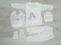 Турски бебешки комплект за изписване 5 части 100% памук, снимка 8