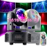 Дискотечен прожектор с 4 диода, прожектор Moving Head , снимка 1