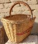 Голяма стара плетена кошница за пикник или село, снимка 5