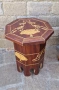 Ефектни инкрустирани дървени масички , снимка 2