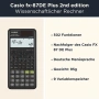 Технически научен Калкулатор Casio FX-87DE Plus 2 и защитен калъф червен, снимка 2