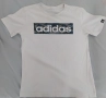 Adidas бял тениска за момче, възраст 10-11г, обличана веднъж, снимка 1