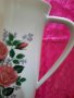 Чайник с красиви рози-порцелан-"Bavaria"-1.500мл. Маркирана за произход.  , снимка 7