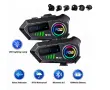 Bluetooth интеркоми за каска 6.0, CVC DSP шумопотискане, LED дисплей, IPX6, 1000 mAh, снимка 1