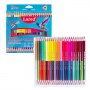 1691 Цветни моливи за рисуване ДУО 24/48 цвята Lared, снимка 1