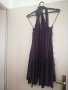 Официална лилава рокля с пайети, размер S-M. За танцови събития или като реквизит, снимка 3
