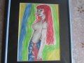Рисувана картина Еротика , снимка 3