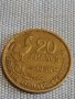 Две монети 20 франка 1950г. Франция / 1 хелера 1911г. Австрия за КОЛЕКЦИЯ ДЕКОРАЦИЯ 31737, снимка 2
