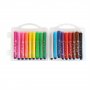 1950 Флумастери за рисуване и оцветяване с печати, 18 цвята в кутия, снимка 4