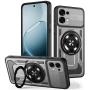 Магнитен Калъф за Oppo A6 Pro 5G / 4G с Въртяща се Стойка - TPU+PC, Военна защита, 6 цвята, снимка 5