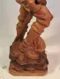 дървена статуетка златотърсач авторска дърворезба 24/5, снимка 8