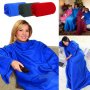Одеяло с ръкави SNUGGIE - син и червен, снимка 1 - Олекотени завивки и одеяла - 39063880