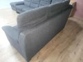 ПРОМОЦИЯ!!! Тъмно сив ъглов диван от плат и две табуретки POLOPOL PP-HS10002, снимка 4